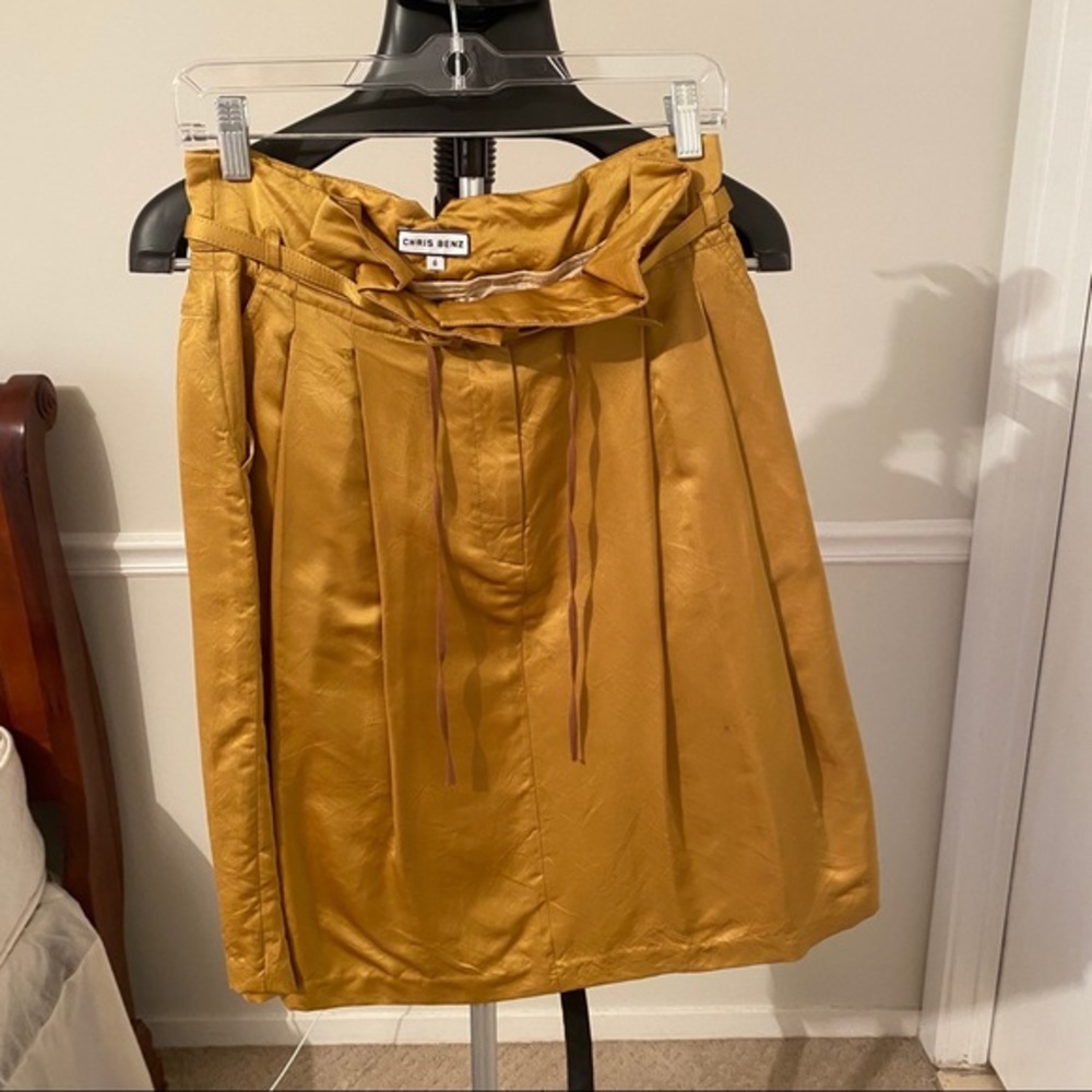 Chris Benz Satin Skirt - RARE - Size 6